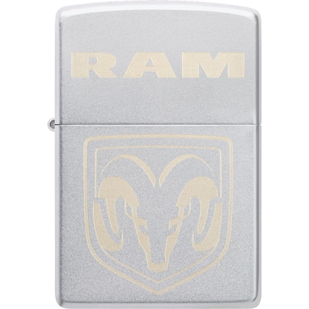 Zippo 2024 Zippo Ram Logo Two Tone, Satin Chrome ZIP-48763